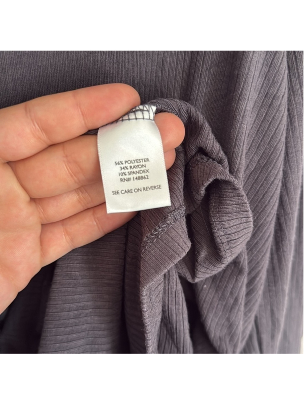 Super Soft Rib Button Front Flared Long Sleeve Top - Picture 5 of 5